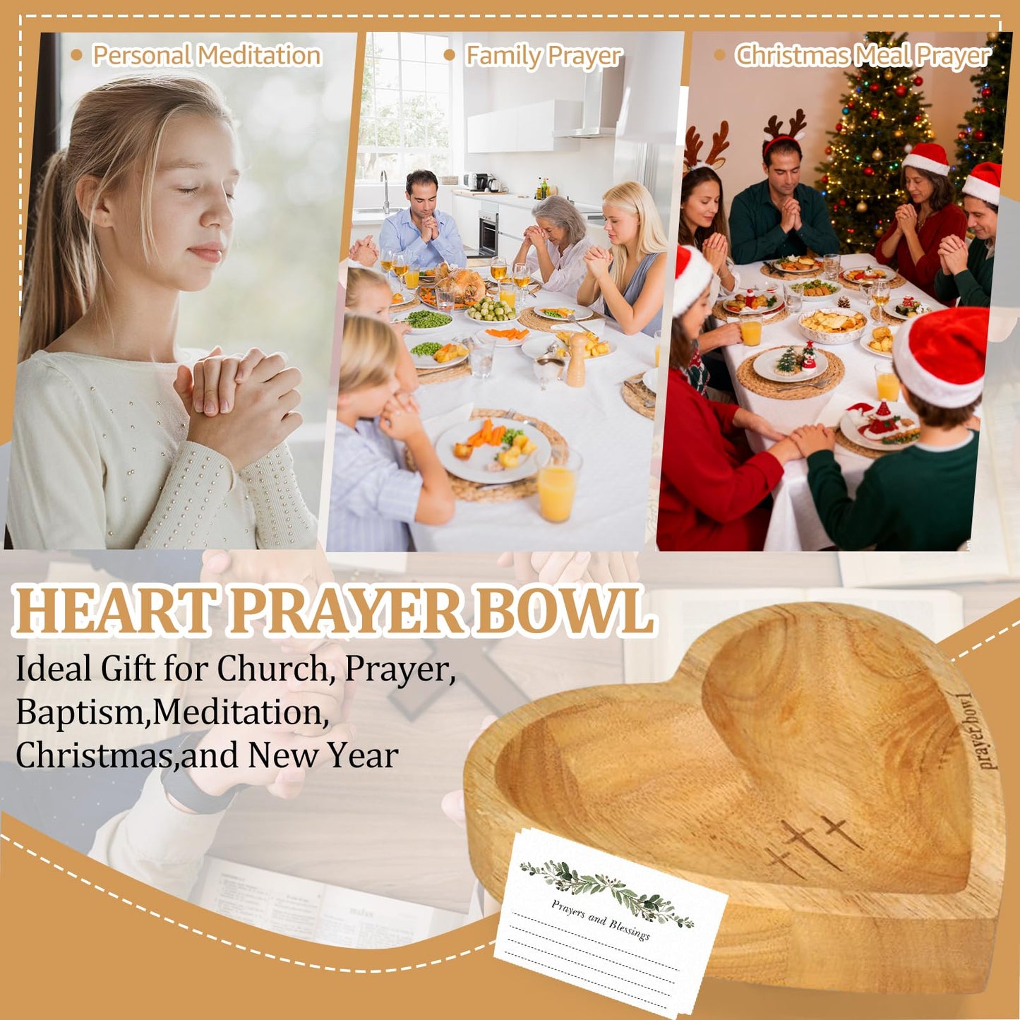 Haven Heart Bowl | Handcrafted Wooden Prayer Vessel 7