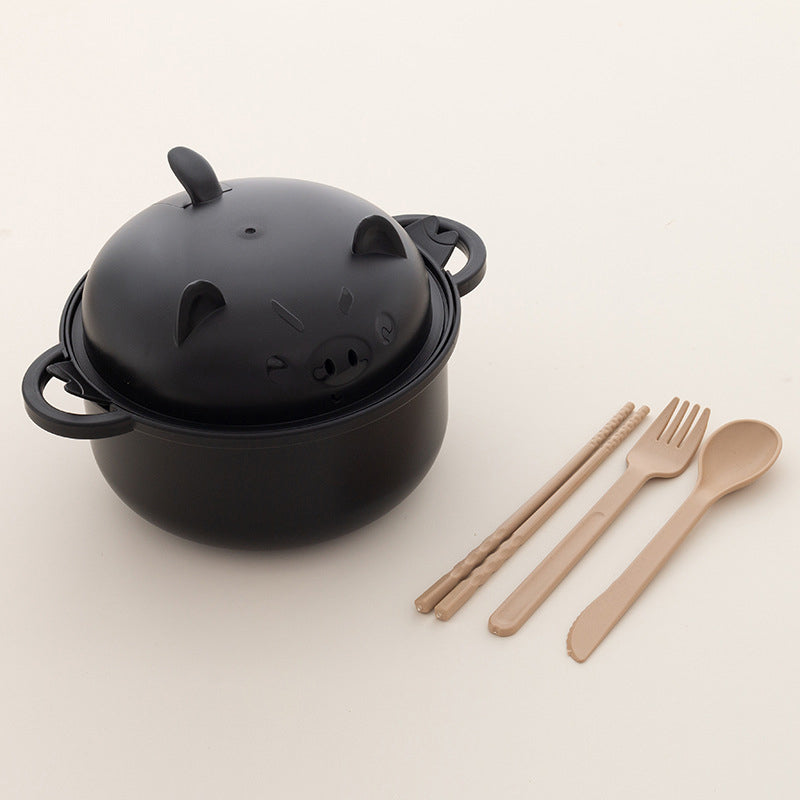Noodle Bowl Set | 1300ml with Lid and Cutlery 13