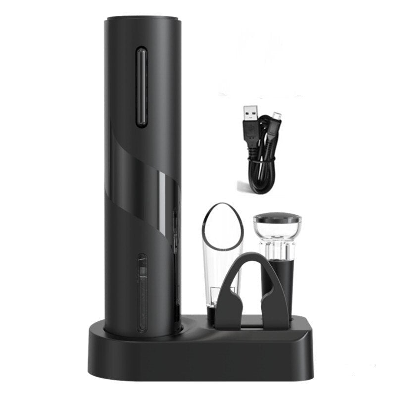 Vino Magic Electric Wine Opener | Effortless Cork Removal, Stainless Steel 3
