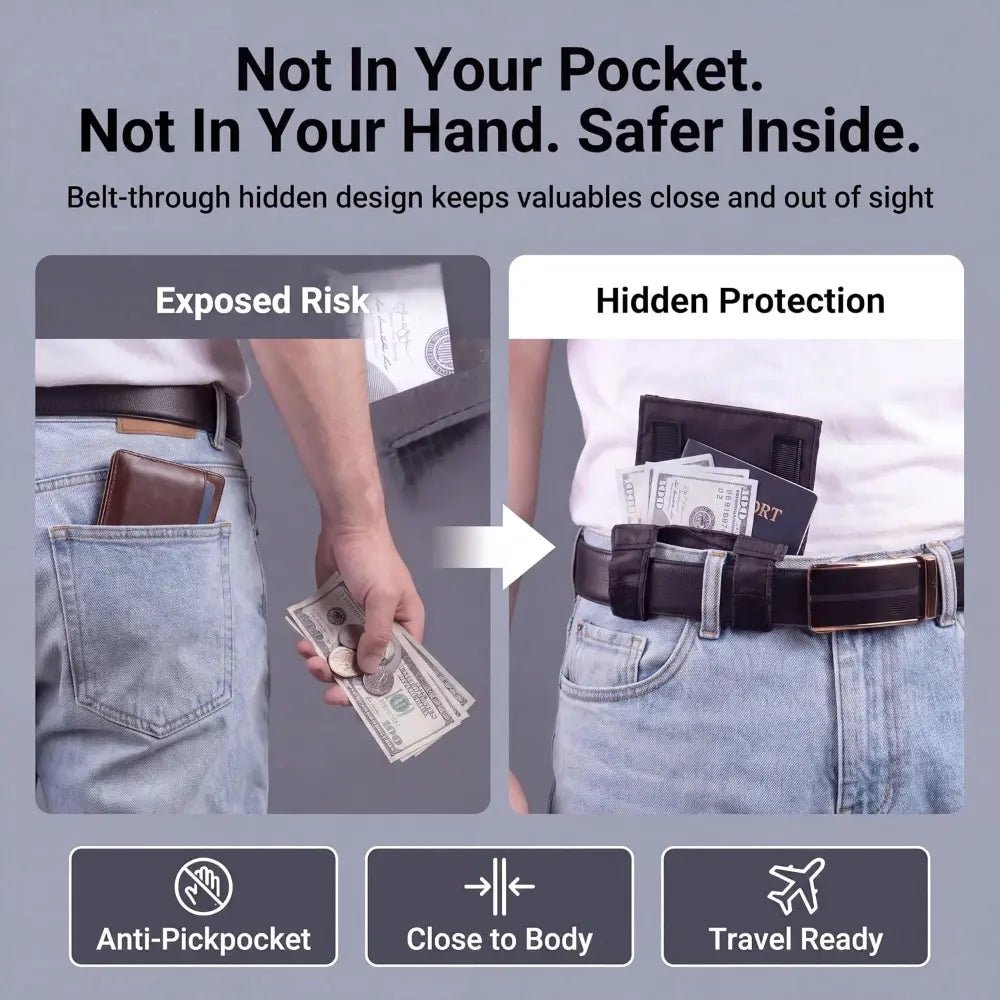 Breeze Passport Pouch for Travel | Slim, Anti-Theft Design - Hartwella