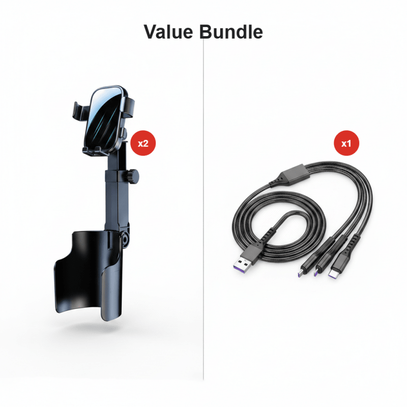 Caro Phone Mount | 360° Adjustable, Strong Magnetic Grip - Hartwella