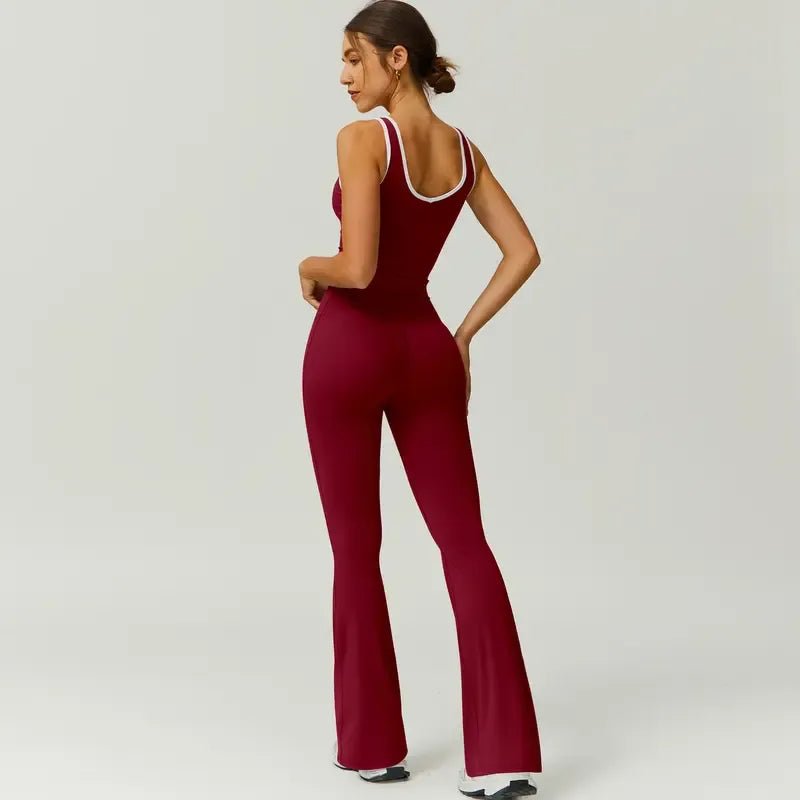 Cleo Activewear Set | Premium Stretch Fabric, Matching Workout Set in Pink - Hartwella