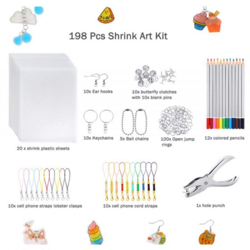 Dazzle Keychain Set | DIY Shrinky Dinks for Kids - Hartwella