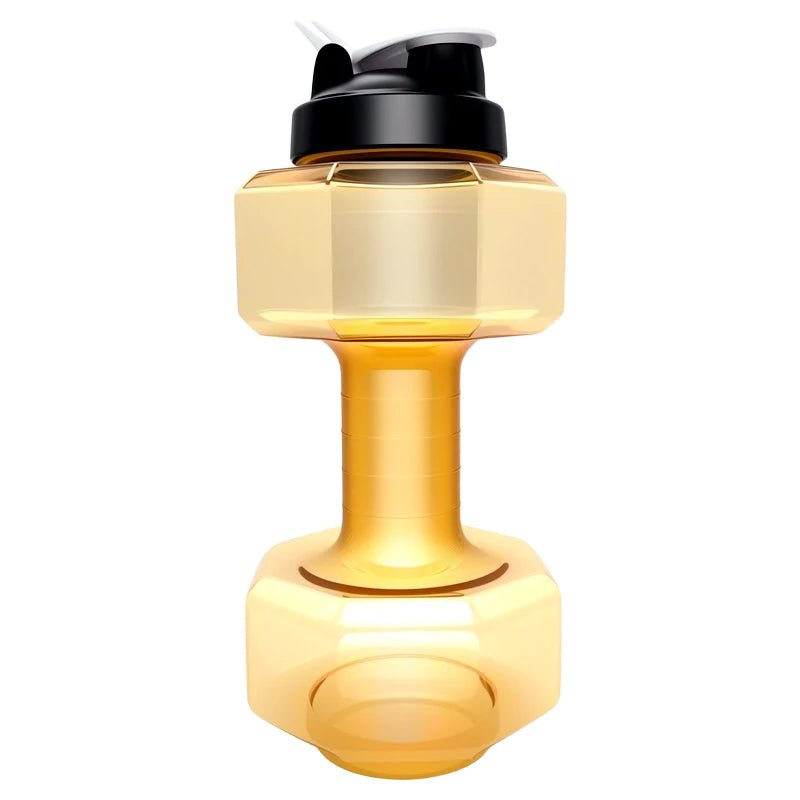 Dura Dumbbell Water Bottle | Ergonomic Design, BPA - Free, Flip - Top Spout - Hartwella