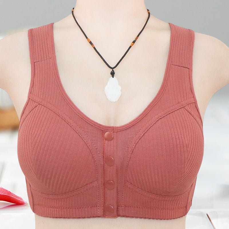 Fina Front Snap Bra | Plus Size, Comfortable Polyester Spandex - Hartwella