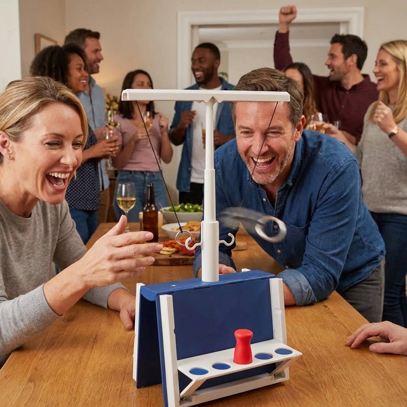 Flicker Ring Toss Game | Foldable, Compact Design - Hartwella