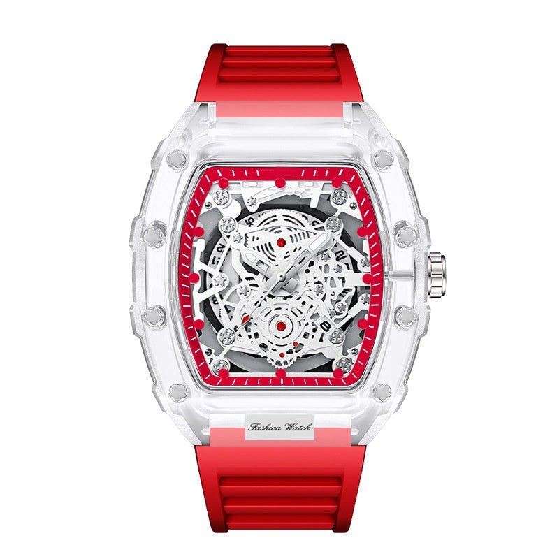 Holo Men's Watch | Translucent Dial, Luminous Function, Water - Resistant - Hartwella