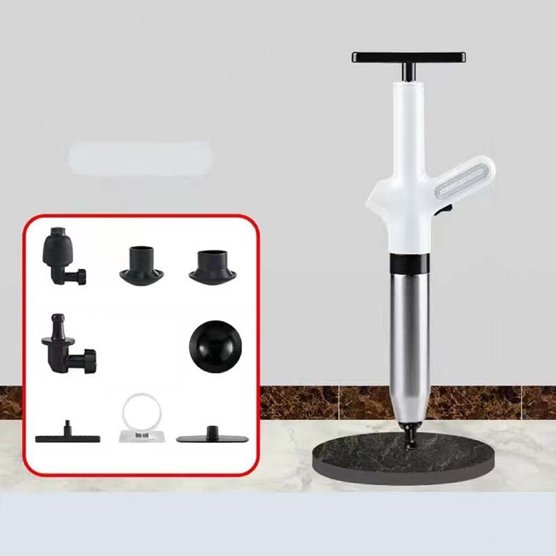 HydraForce Toilet Unclogger | High-Pressure, Flexible Heads, Stainless Steel - Hartwella