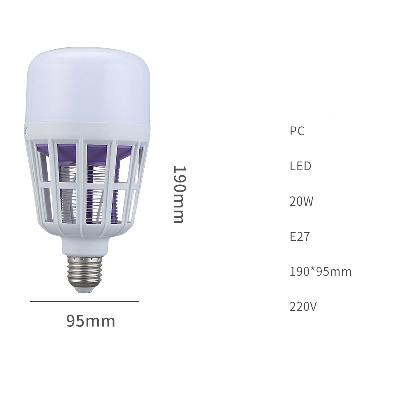 Lumo Bug Zapper Lamp | 2 - in - 1 LED, Silent Operation, Indoor/Outdoor Use - Hartwella