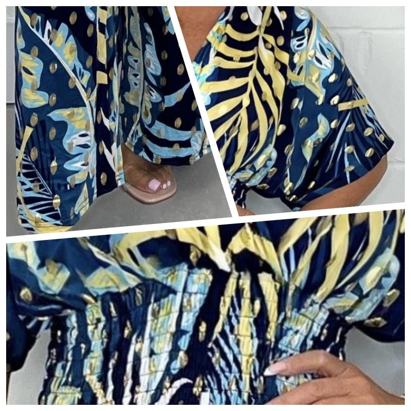 Luna Bodysuit | Leaf Print, Plus Size - Hartwella