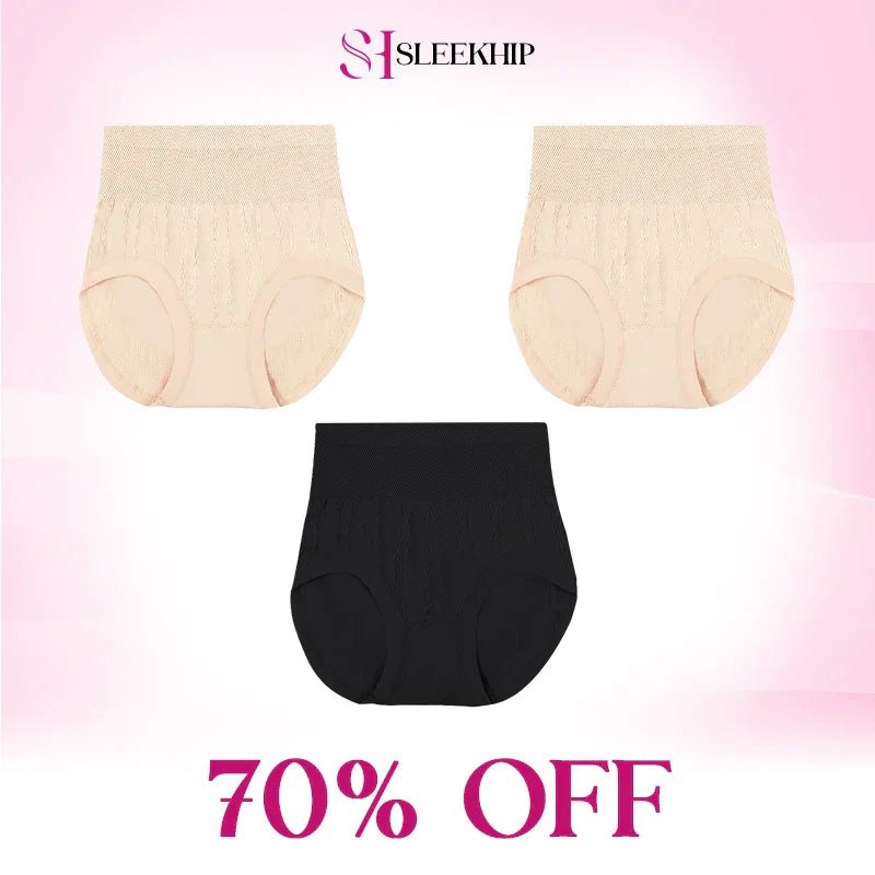 Luxe Tummy - Control Panties | Cotton, Plus Size, Leakproof - Hartwella