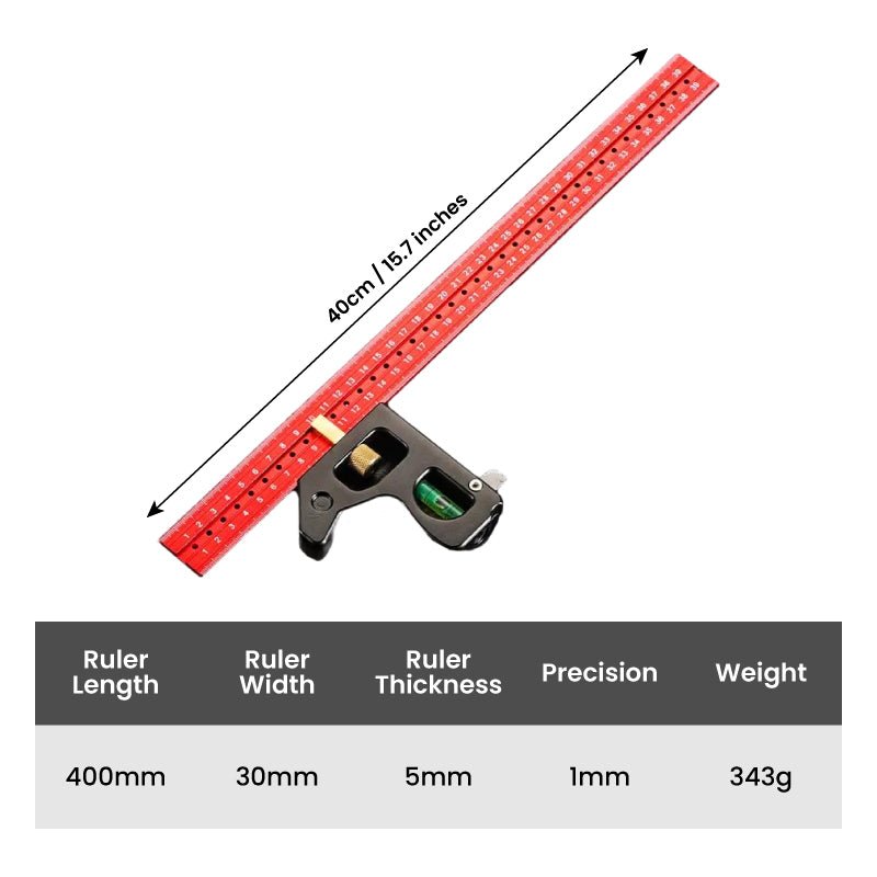 Maverick Angle Ruler Set | Stainless Steel, Precision Measurement Tools - Hartwella