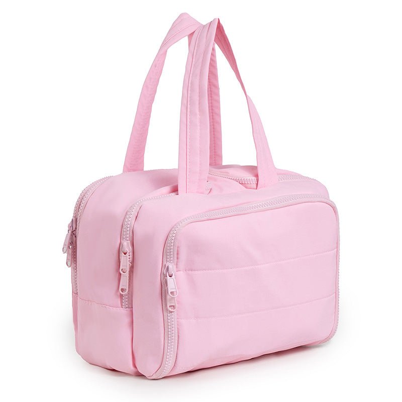 Mira Travel Makeup Bag | Large Capacity, Waterproof Nylon - Hartwella