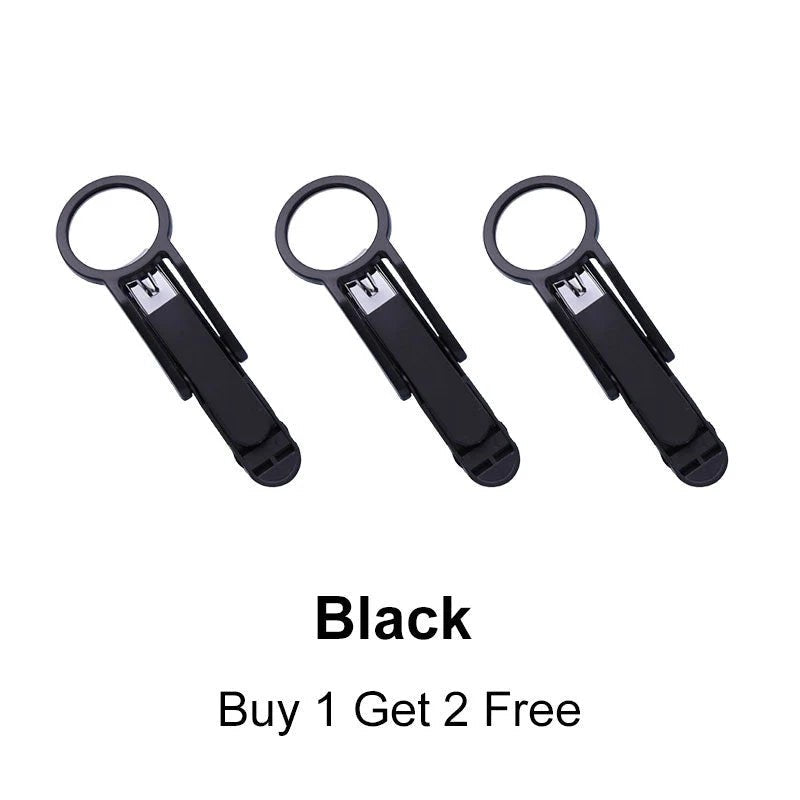 Nexa Nail Clippers Set | 3-Piece with Built-In Magnifier and Splash-Proof Storage Box - Hartwella
