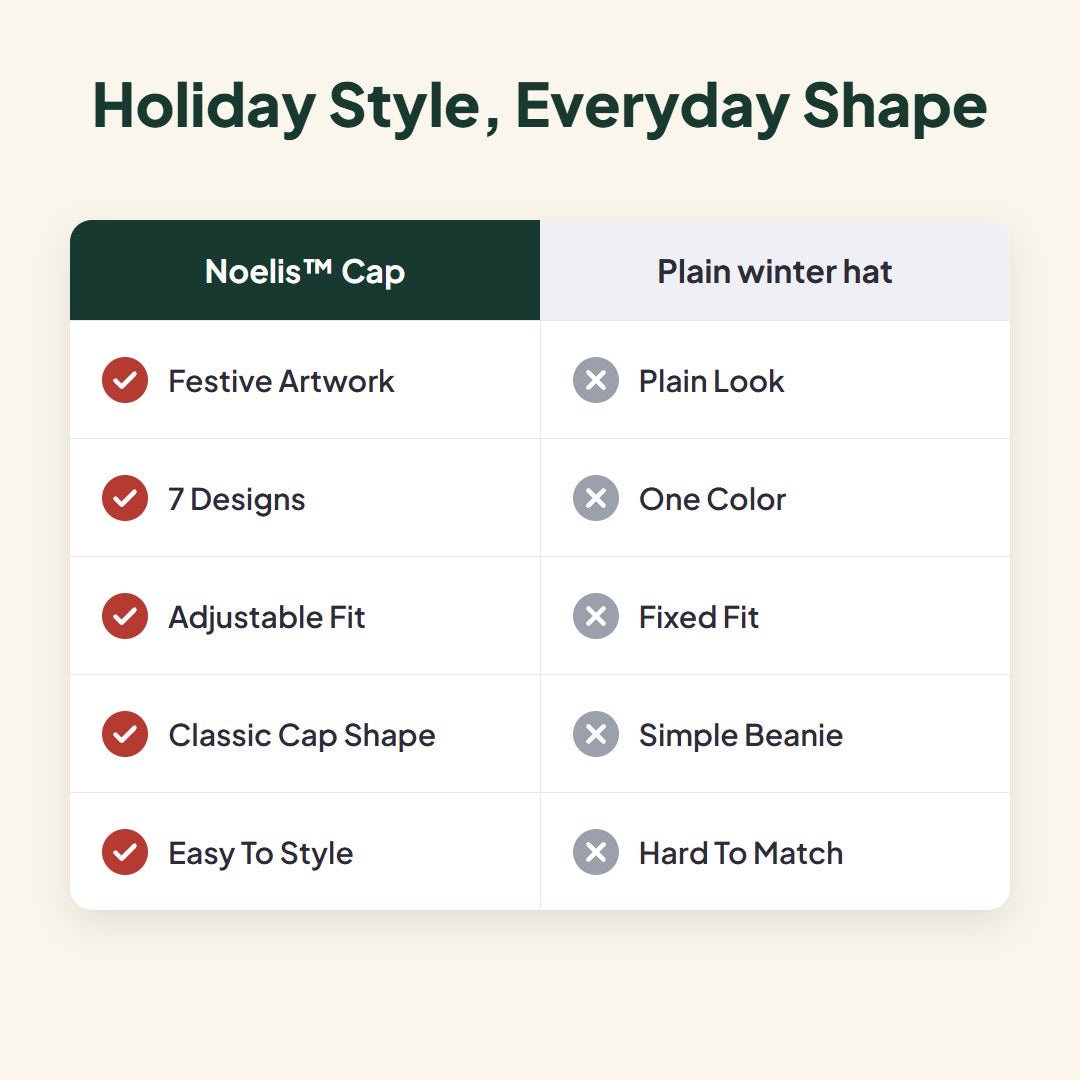 Noelis™ Christmas Graphic Baseball Cap - Hartwella