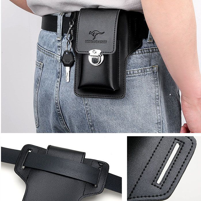 Pura Mobile Belt Bag | Waterproof, Durable PU Leather - Hartwella