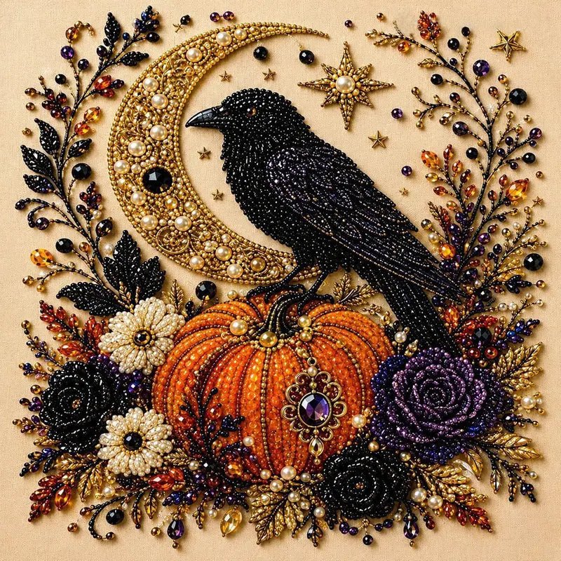 Sera Halloween Witch Diamond Painting Kit | 5D Sparkling Art for Adults - Hartwella