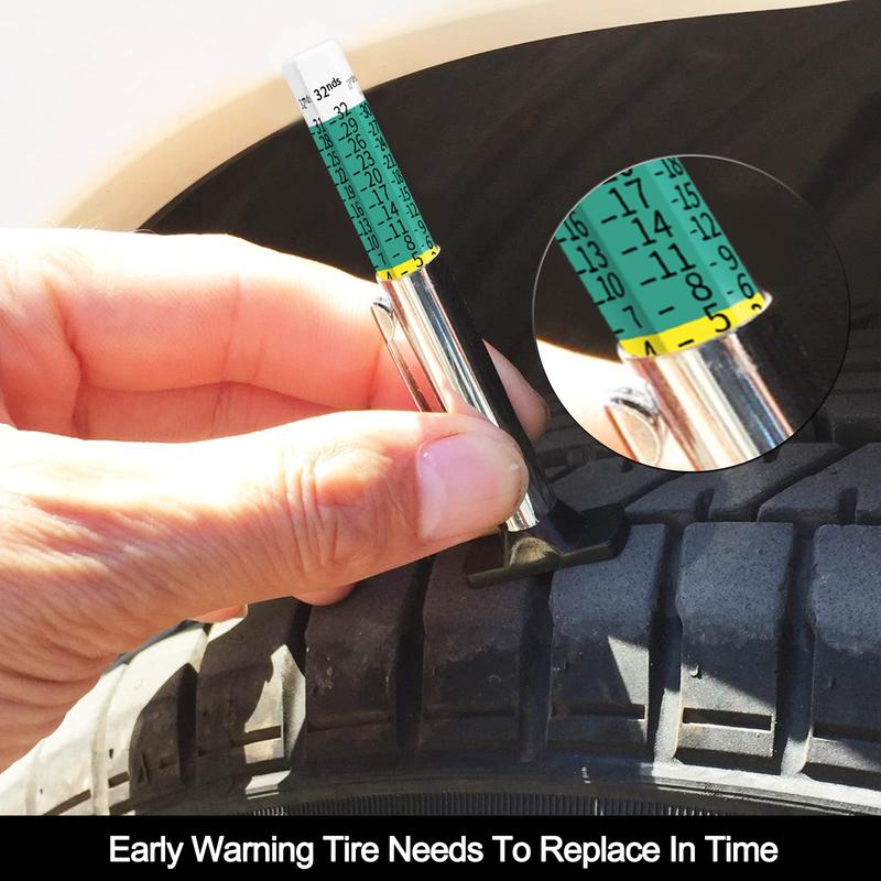 TreadMaster Tire Depth Checker | Dual Scale Measurement - Hartwella