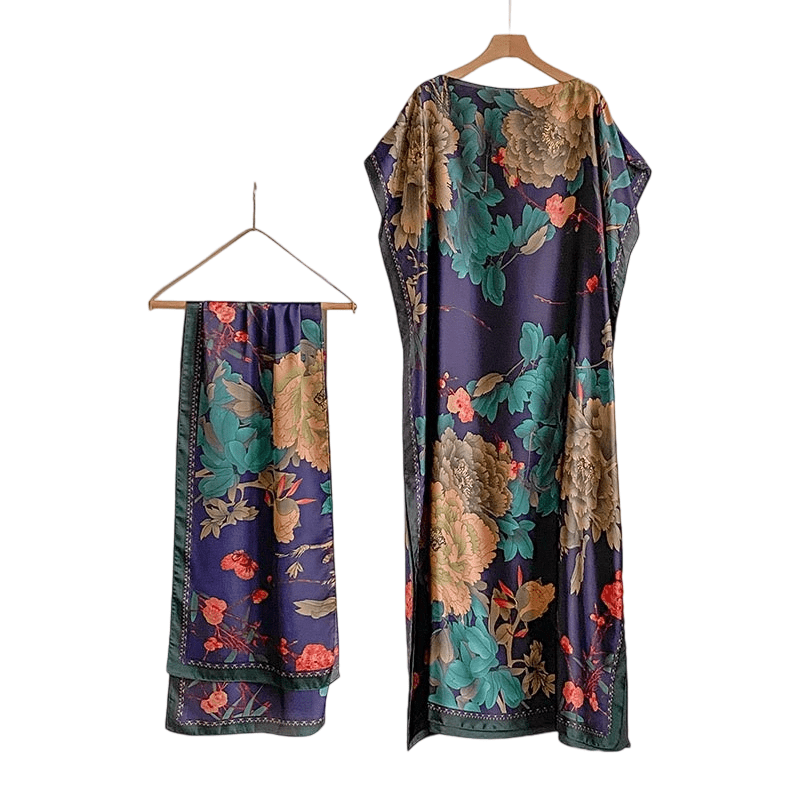 Wanda Maxi Dress | Ethnic Print, Comfortable Long Dress for Women - Hartwella