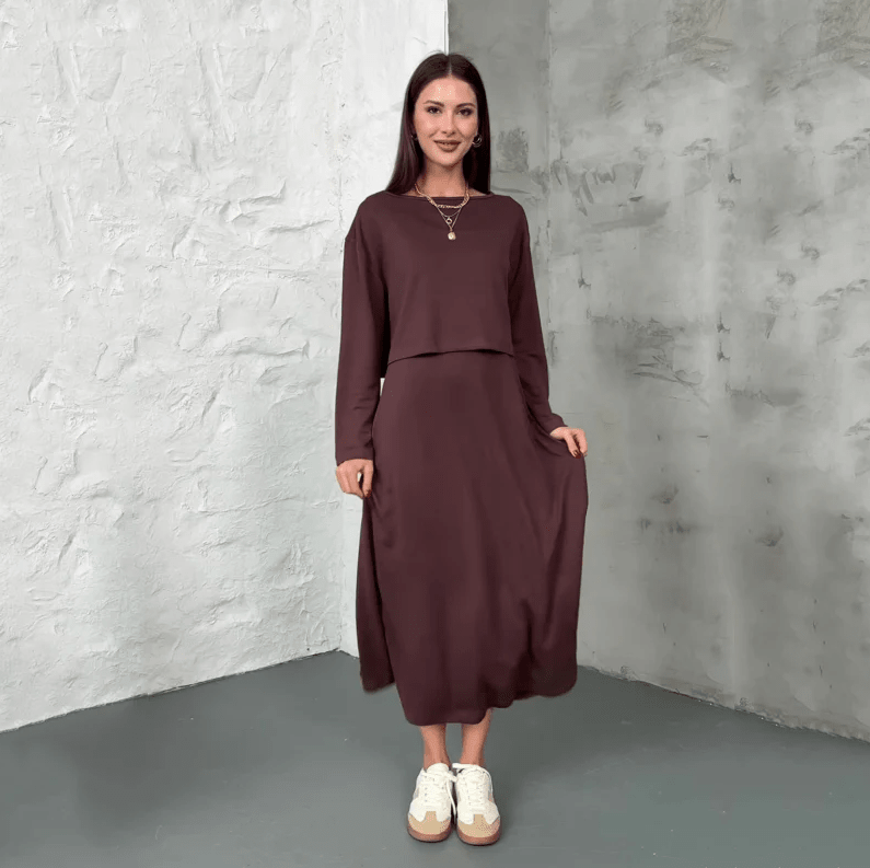Wina Two Piece Set | Versatile Matching Sets for Women, High - Stretch Knit Fabric - Hartwella