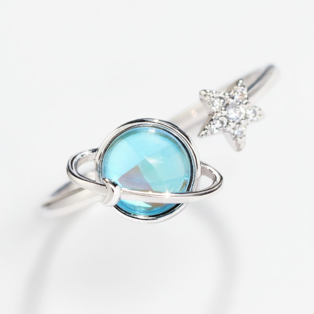 Lunaire™ Star & Moon Ring for Daughter