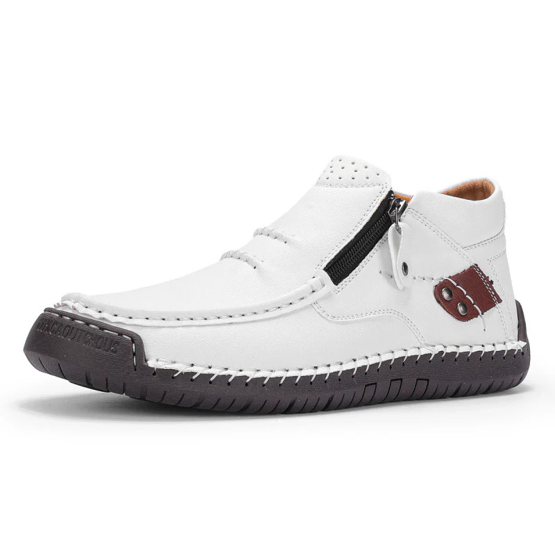 Cizme Maverick din piele neagră | Handmade, impermeabile, slip-on