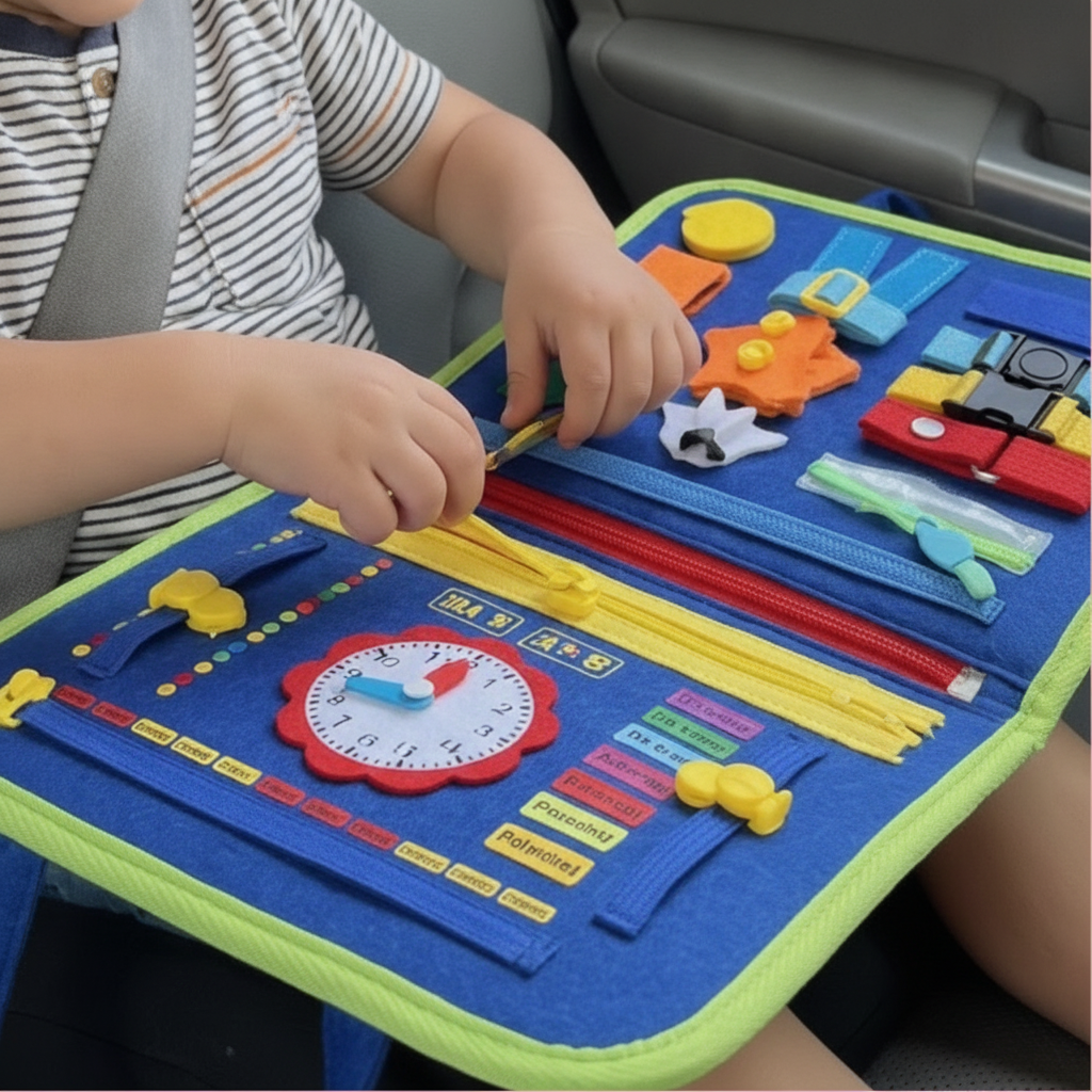 Tinkla™ Montessori Busy Board for Toddlers