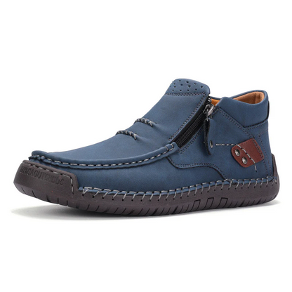 Cizme Maverick din piele neagră | Handmade, impermeabile, slip-on