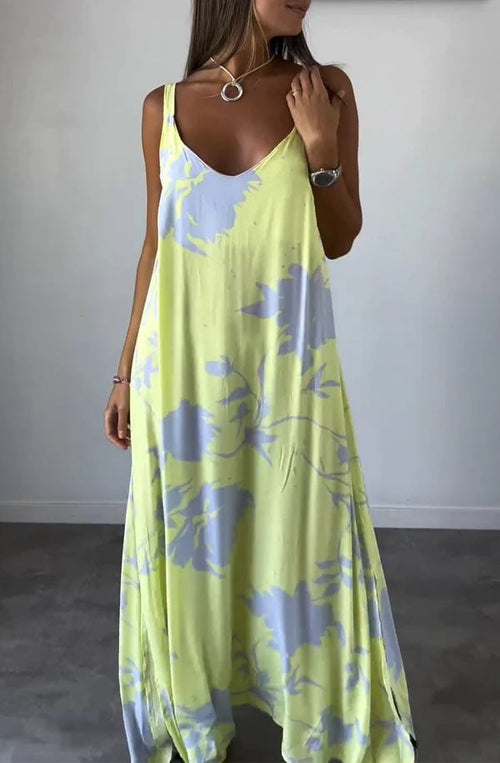 Aurelia Womens Dress | Floral Print, Backless, Polyester Summer Dress 0