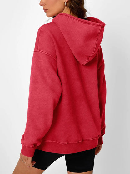 Ava Acid Wash Hoodie | Oversized, Soft Cotton Fleece 4