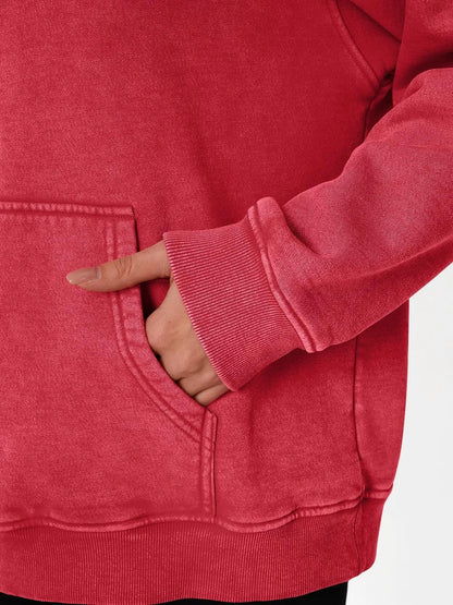 Ava Acid Wash Hoodie | Oversized, Soft Cotton Fleece 5