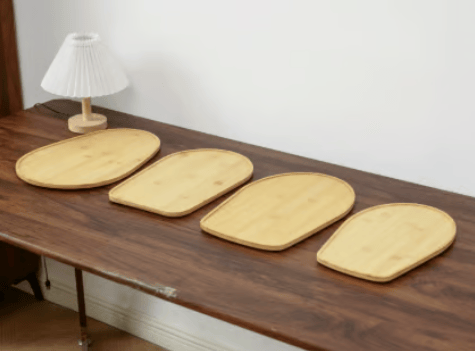 Bamboo Mixer Mobile Tray | Waterproof, Anti-Slip, Corrosion-Resistant 5