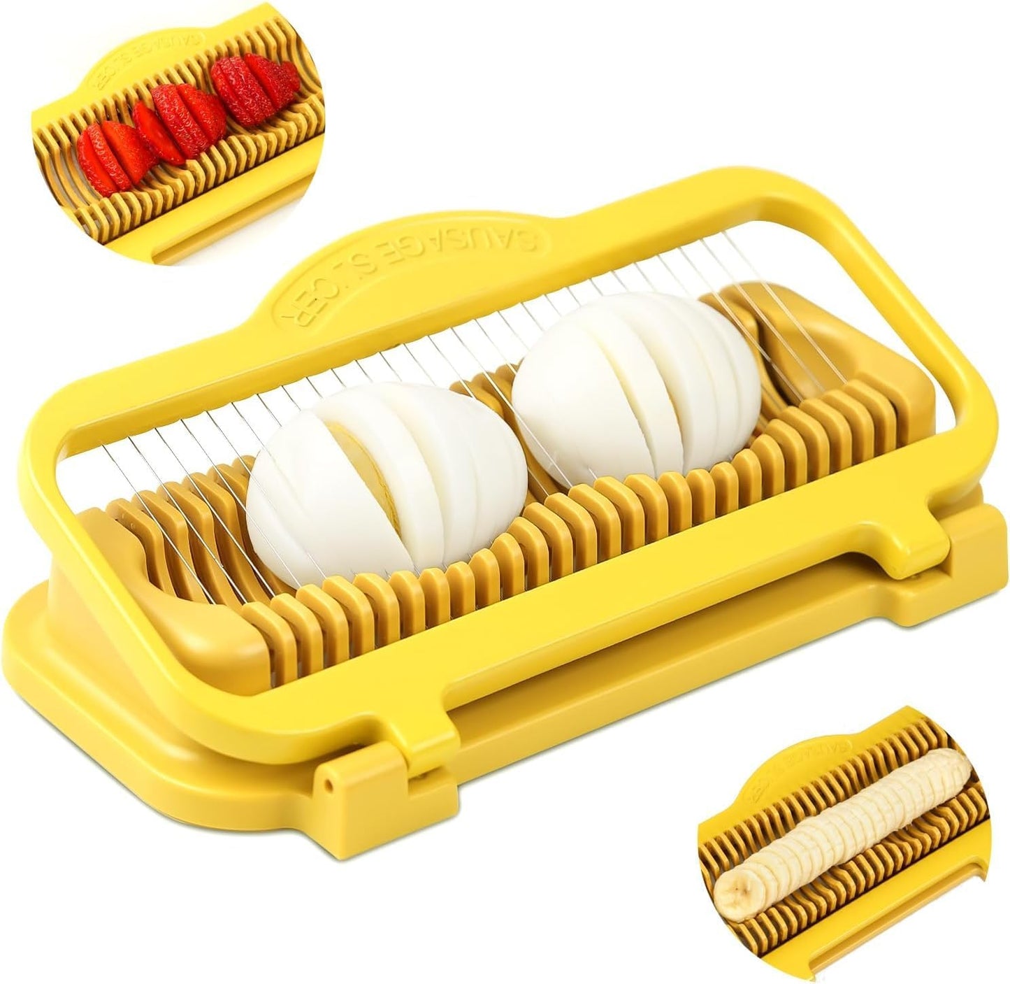 Bana Slicer Pro | Multifunctional Egg and Fruit Cutter, Easy to Clean 0
