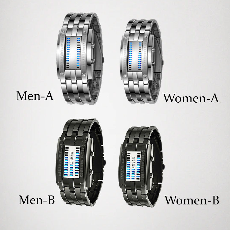 Bino LED Watch | Stainless Steel, Water-Resistant 0