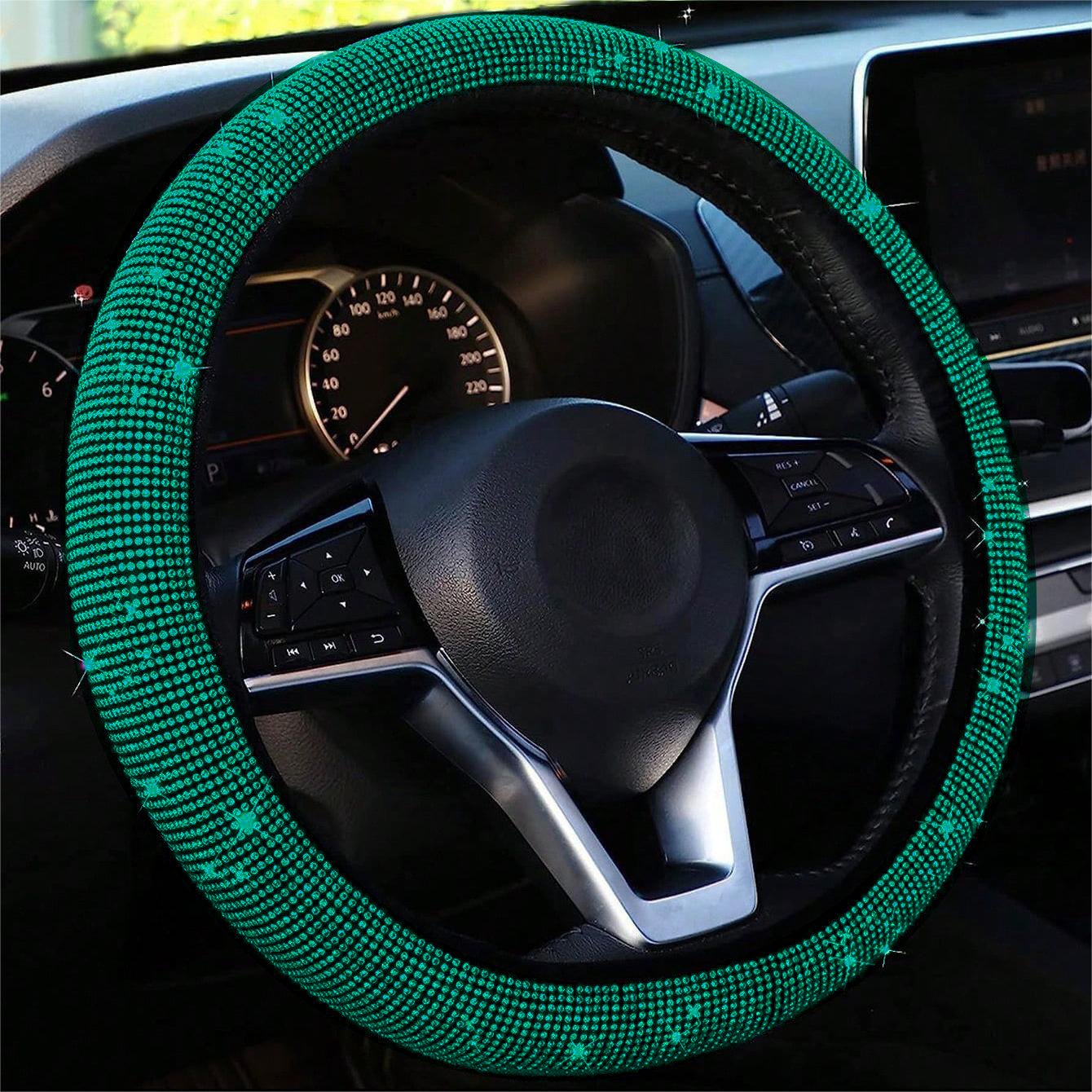Bling Crystal Steering Wheel Cover | Rhinestone Design, Anti-Slip, Comfortable Fit 11