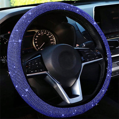 Bling Crystal Steering Wheel Cover | Rhinestone Design, Anti-Slip, Comfortable Fit 15