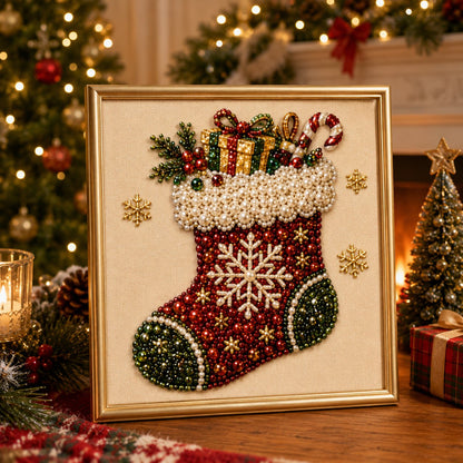 Blynn Pearl Diamond Art Kit | Christmas DIY, Beginner-Friendly, 20x20cm 9
