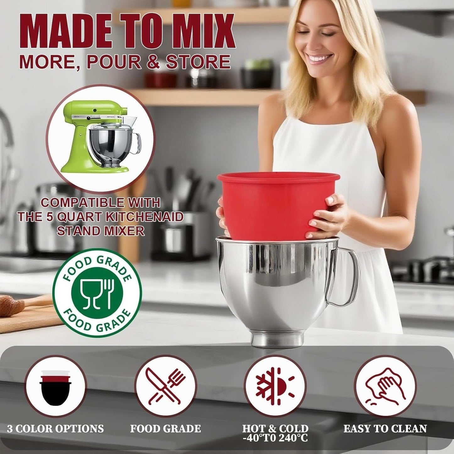 BowlGuard Silicone Liner | Food-Grade, Non-Stick 1