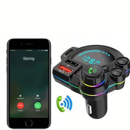 Breeze Bluetooth FM Transmitter for Car | Dual USB Fast Charging, Enhanced Bass Sound 6