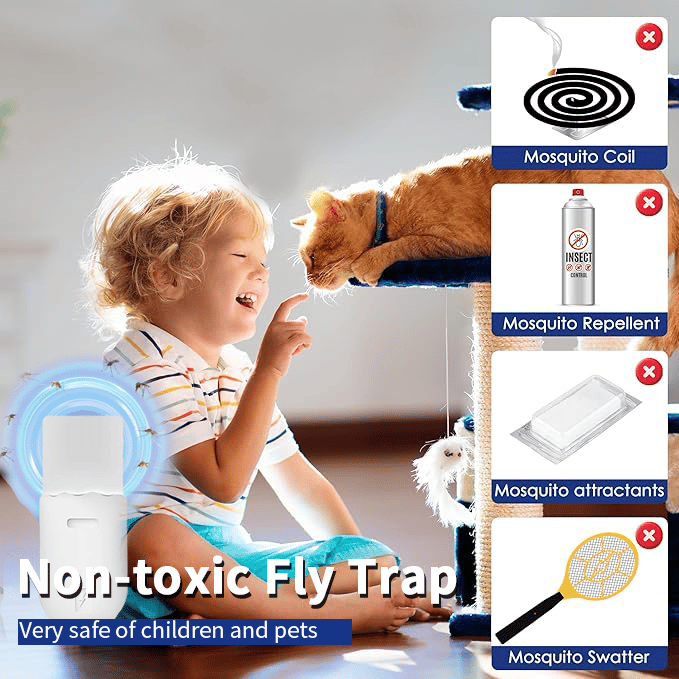 Breeze Bug Trap | Non-Toxic Indoor Fly Killer with Dual Action Technology 1