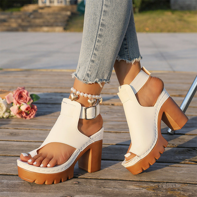 Breezy Chic Sandal | Chunky-Heeled, Open-Toe Design 5