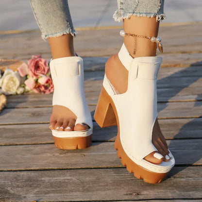 Breezy Chic Sandal | Chunky-Heeled, Open-Toe Design 6