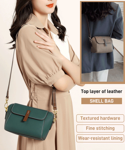 Breezy Leather Crossbody Bag | Adjustable Strap, Compact Design for Women 4