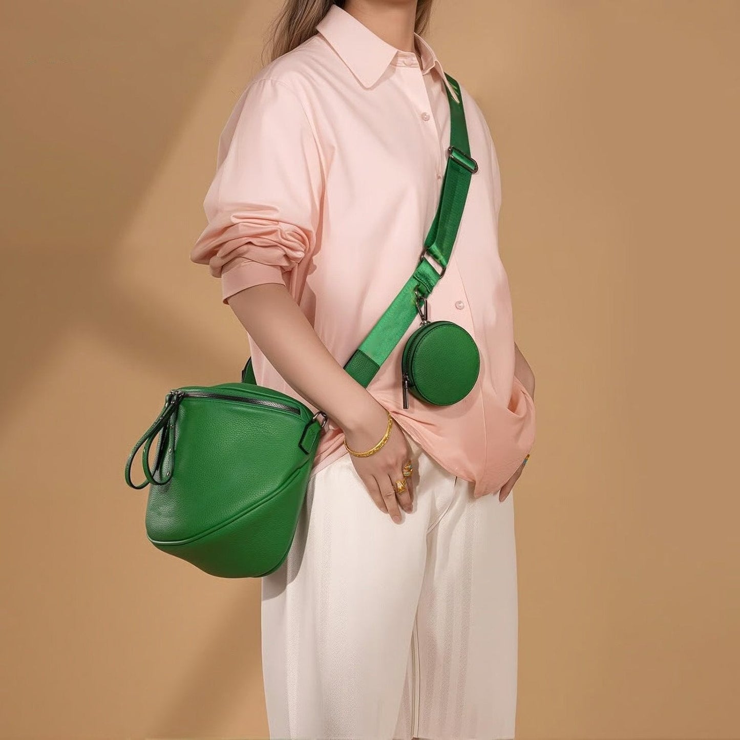 Breezy Sling Bag | Leather, Spacious Design for Women and Men 1
