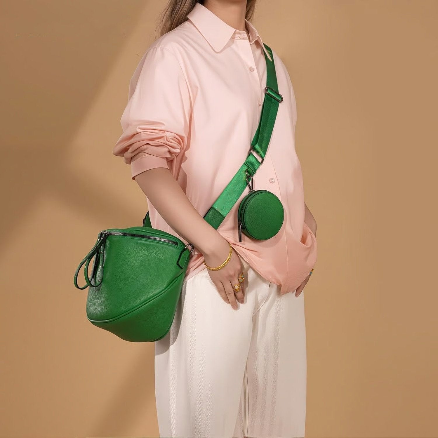 Breezy Sling Bag | Leather, Spacious Design for Women and Men 1