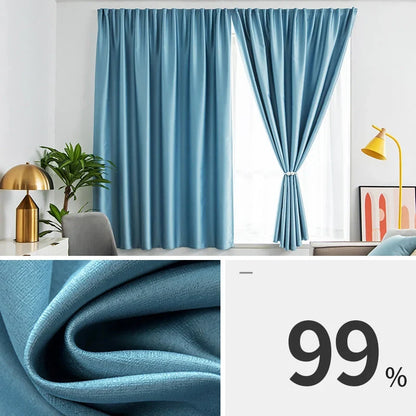 Brenlo Blackout Curtain | Self-Adhesive, Light Blocking Thermal Fabric 10