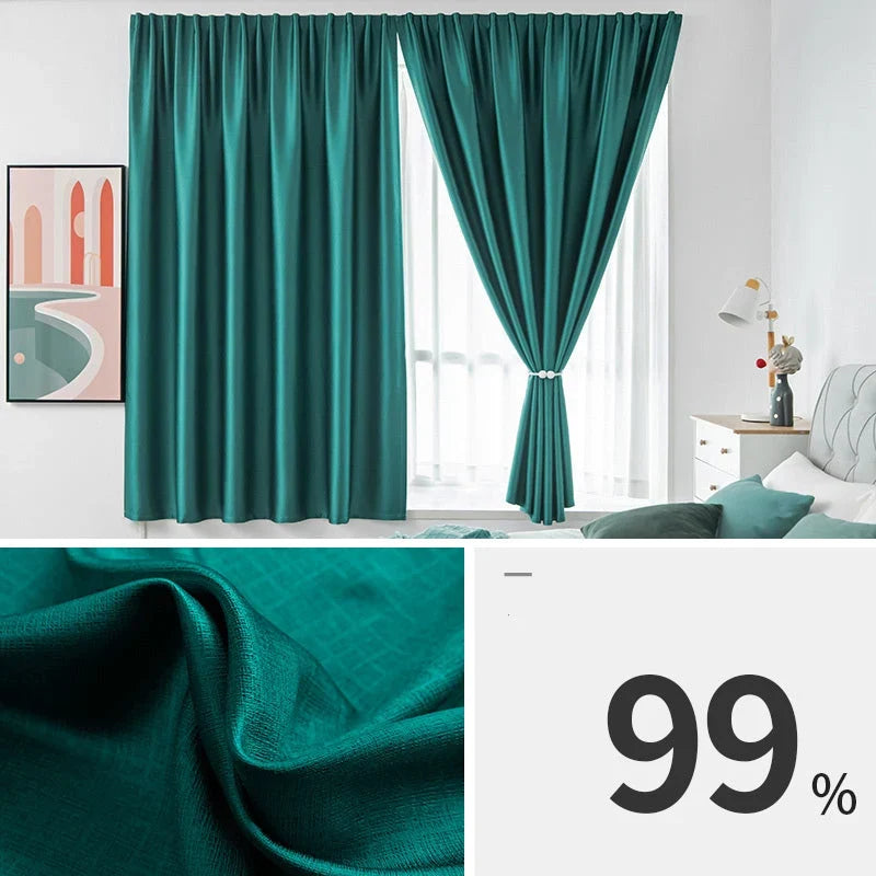 Brenlo Blackout Curtain | Self-Adhesive, Light Blocking Thermal Fabric 14