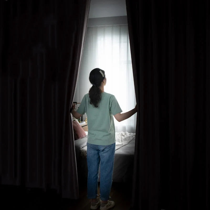 Brenlo Blackout Curtain | Self-Adhesive, Light Blocking Thermal Fabric 3