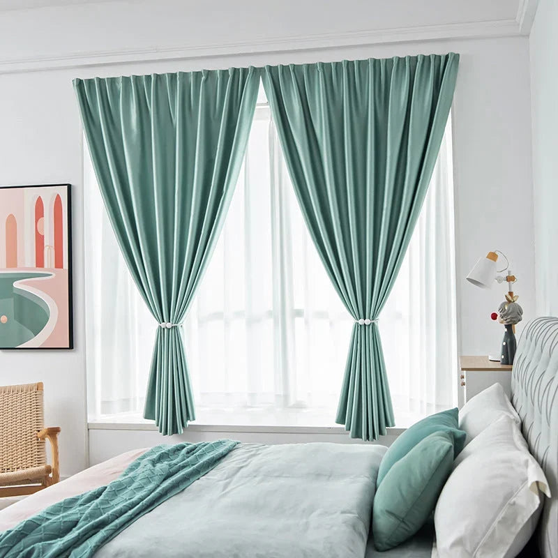 Brenlo Blackout Curtain | Self-Adhesive, Light Blocking Thermal Fabric 5