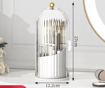 BristleWall Toothbrush Holder | Wall-Mounted, Dustproof with Cover 0